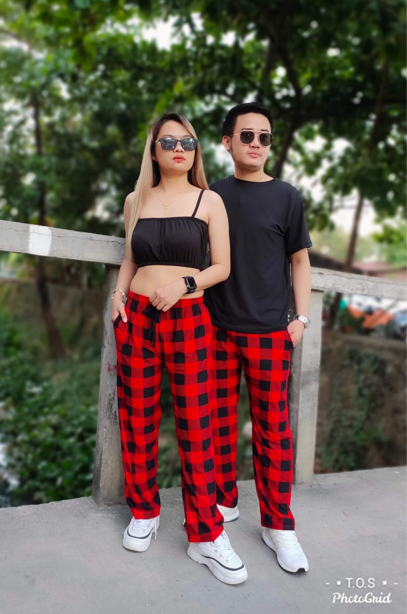 checkered pants