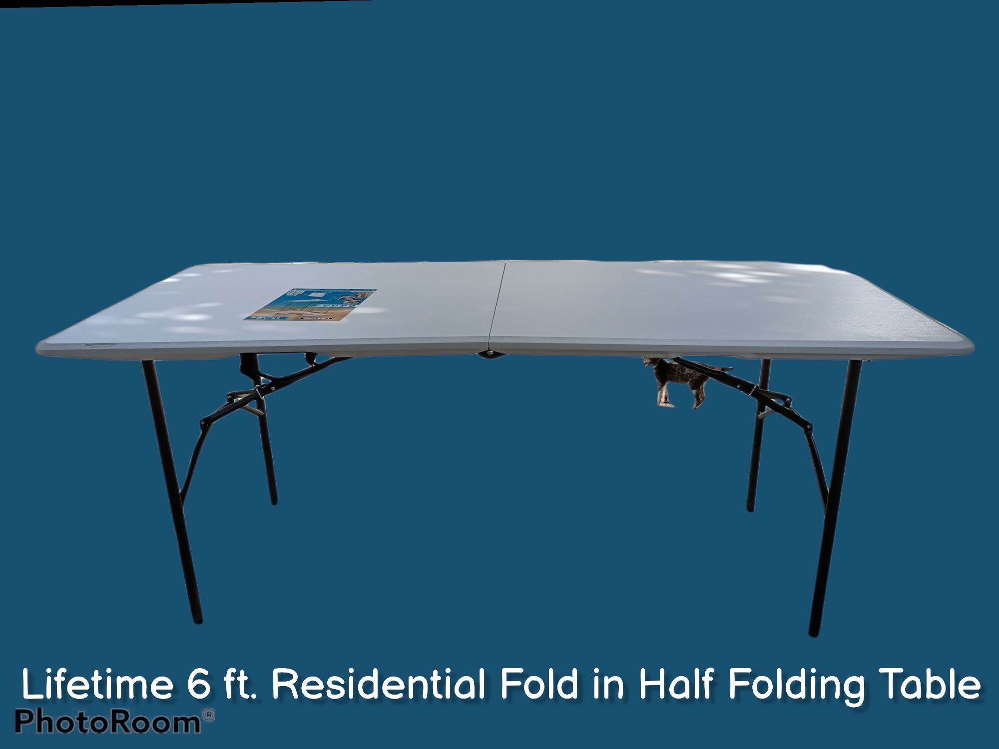 LIFETIME 6 FT. RESIDENTIAL FOLD IN HALF FOLDING TABLE (SOLD PER PIECE