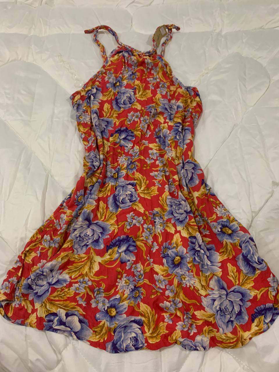 American eagle 2024 red floral dress