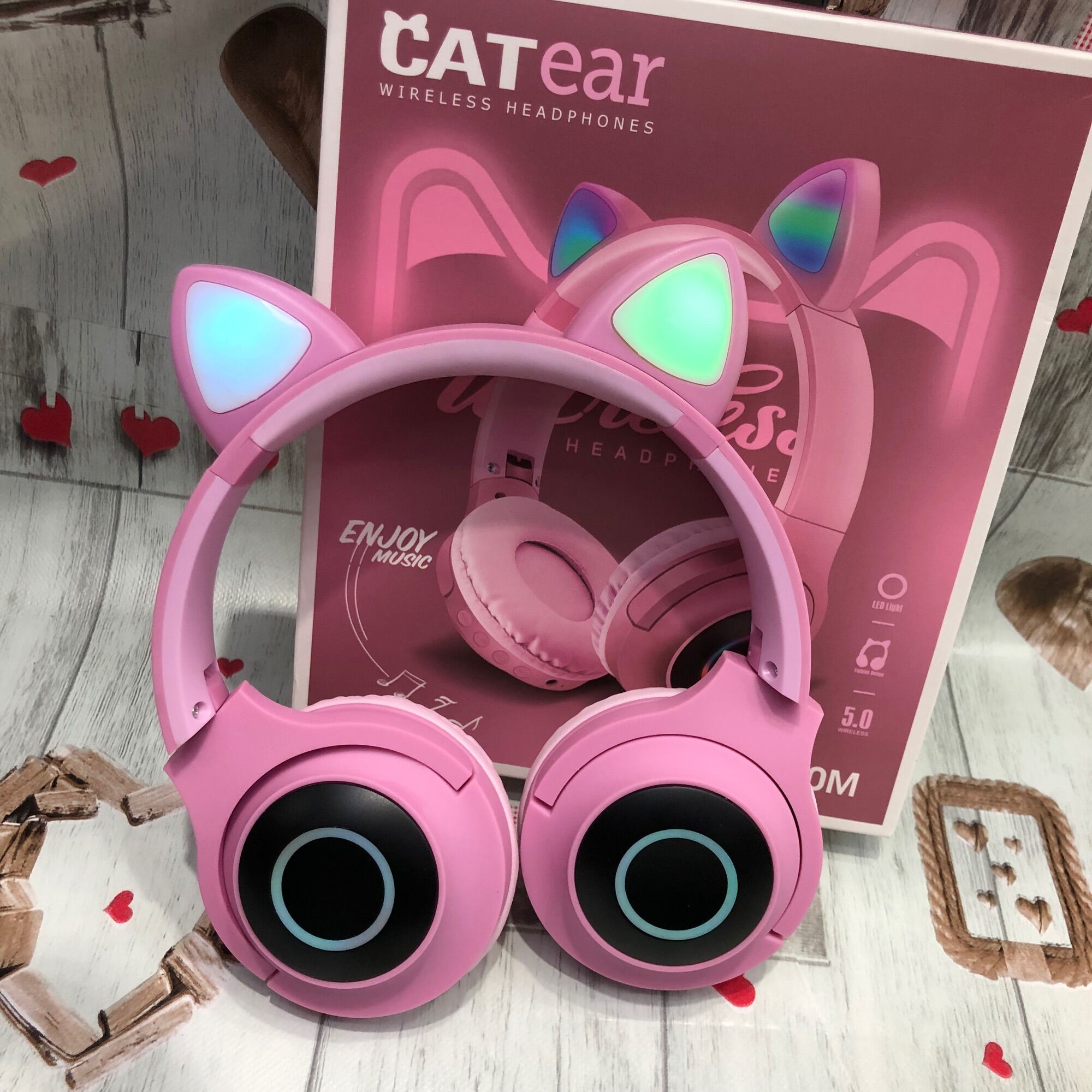 VZV850 cat ear wireless headphones Bluetooth headset Lazada PH
