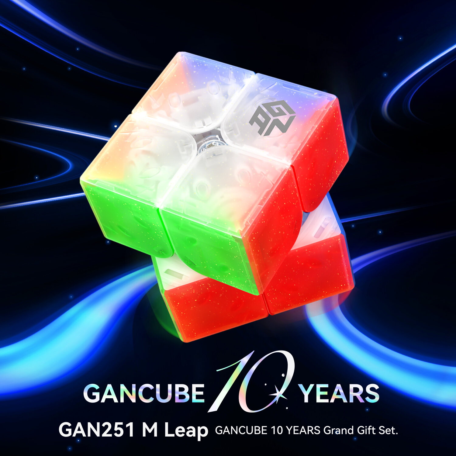 [GAN Official Store]GAN 251 M Pro GAN 2x2 Magnetic Speed Cube Stickerless Gans 251 Mini Cube 63 Magnets Puzzle Toy for Beginner(Frosted Surface Primary Internal) ราคา 845 บาท*ส่งฟรี