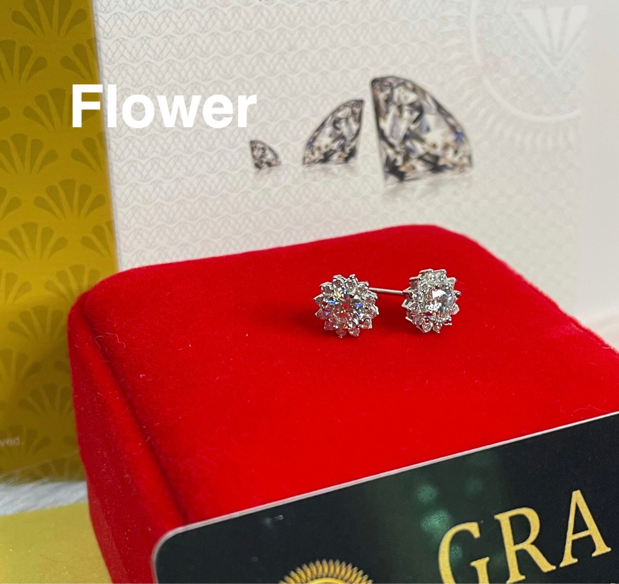 1ct Real Moissanite diamond Earrings With GRA Certification S925 1ct Real Moissanite diamond Earrings With GRA Certification S925