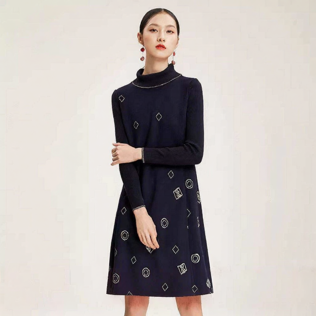 Gowani | New Season Elegantly Slimming Wool Dress Presyo 8,433 Piso*Libreng Shipping