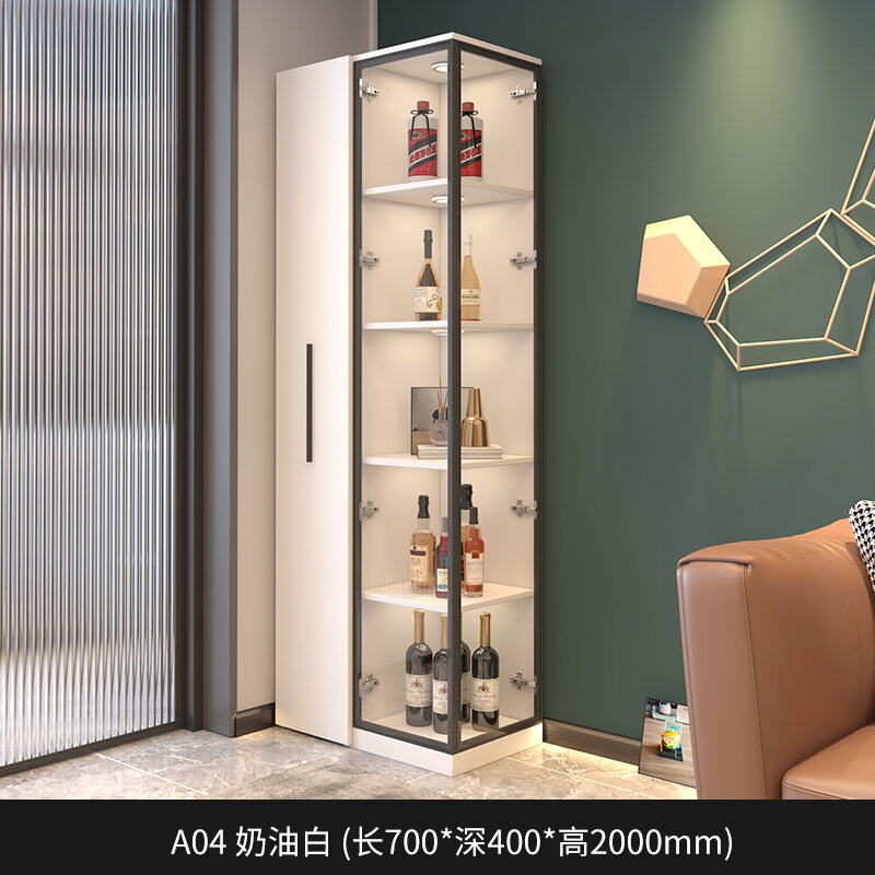 Accessible Luxury Corner Wine Living Room Wall Display