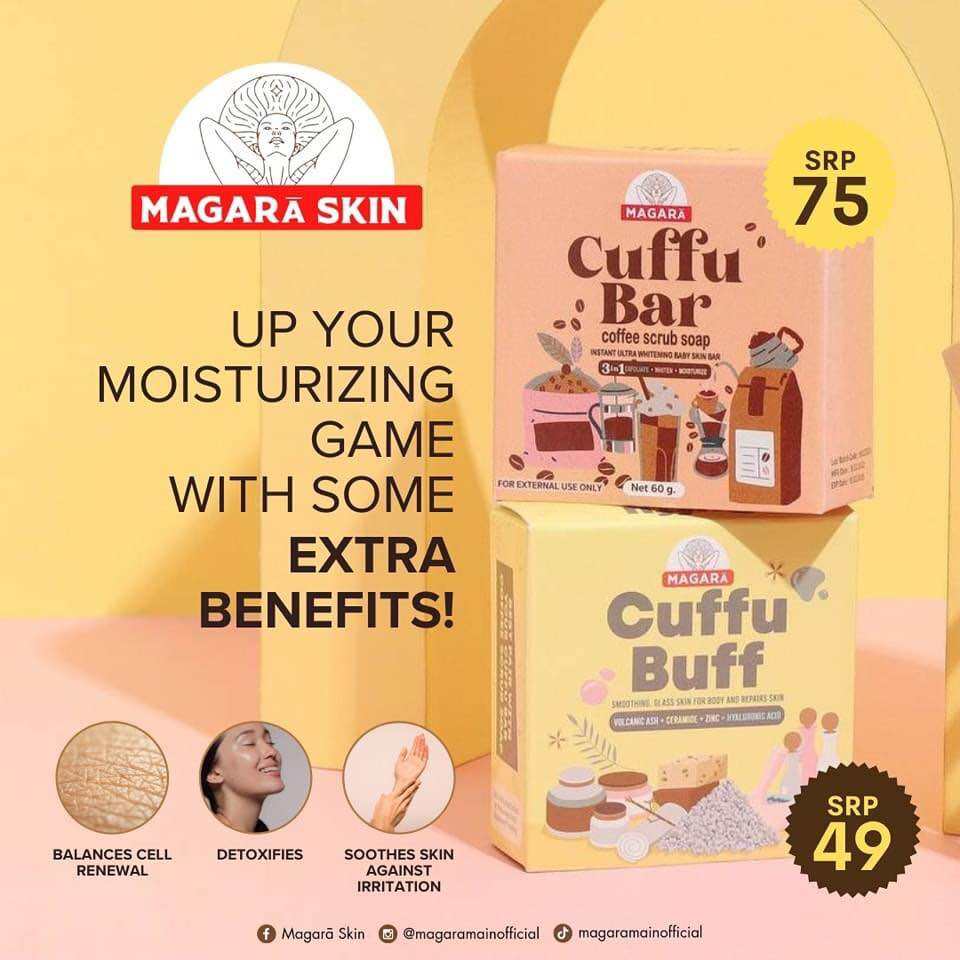 MAGARA SKIN CUFFUBAR/CUFFUBUFF SCRUB SOAP!ONAHND. 