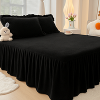 Jroye | Thickened Warm Flannel Bed Skirt Lace