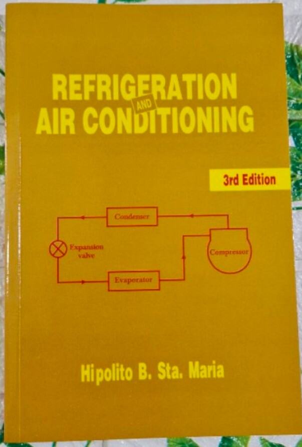REFRIGERATION AND AIR CONDITIONING by Hipolito Sta Maria Lazada PH