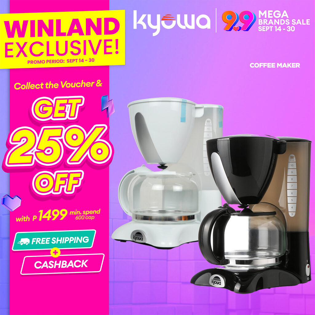 KYOWA by Winland 10Cups Portable Coffee Maker Coffee Machine with Anti