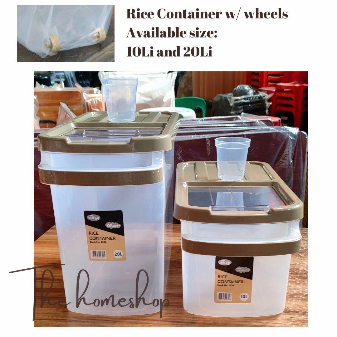 SUMMIT RICE DISPENSER / RICE KEEPER /RICE BOX /MULTIPURPOSE CONTAINER W ...
