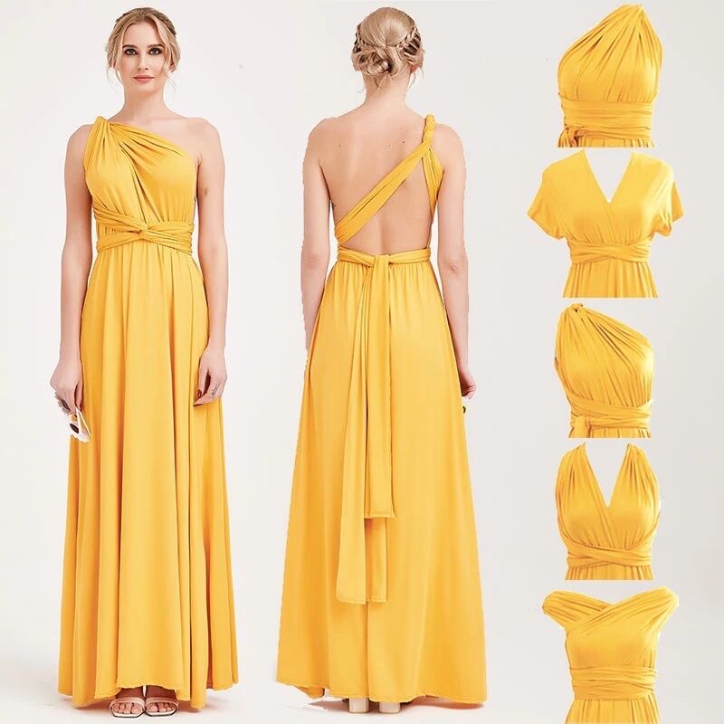 Canary yellow plus size dresses hotsell