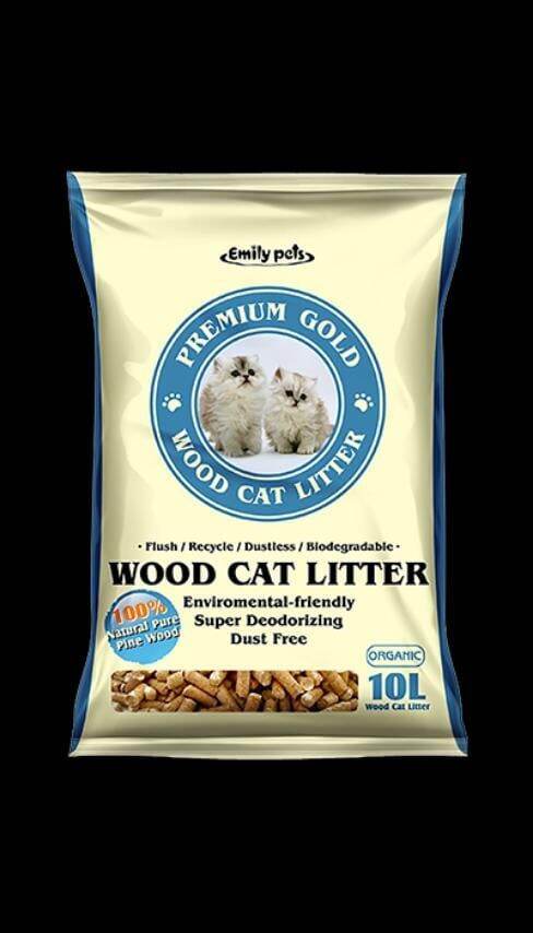 Emily pets outlet wood cat litter