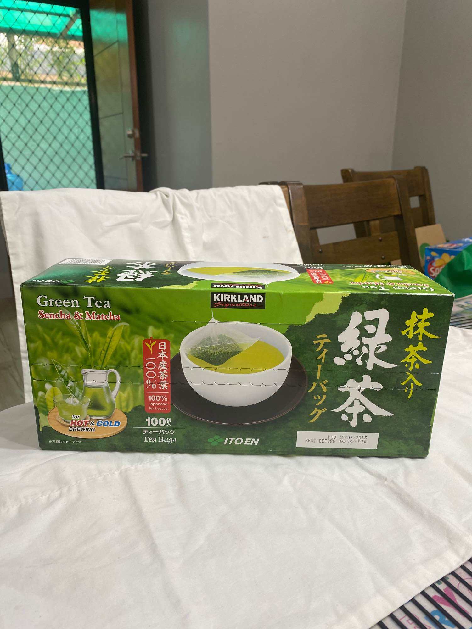 Kirkland green tea sencha and matcha 100 teabags Lazada PH