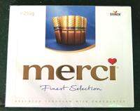 Storck Merci Blue Assorted European Milk Chocolates 250g