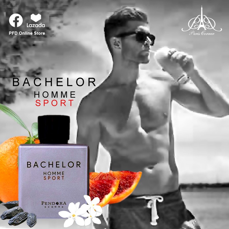 Bachelor Homme Sport By Pendora For Men Eau De Parfum 100 Ml