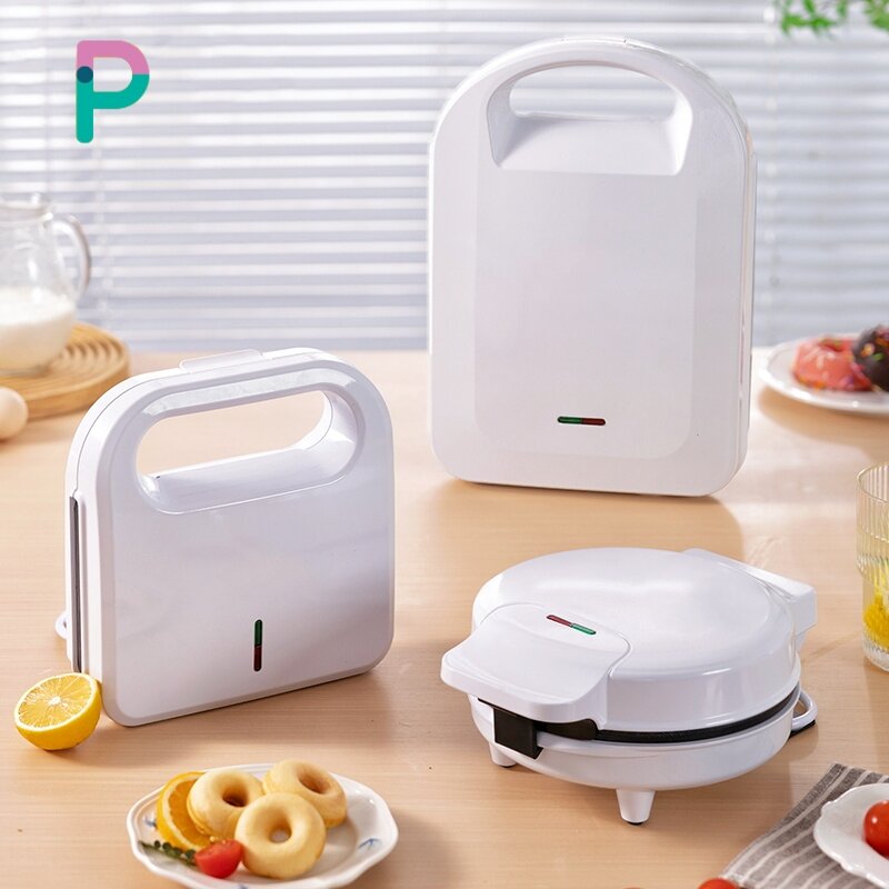 Mini Electric Donut Maker Non-Stick Waffle Cake Breakfast Sandwich