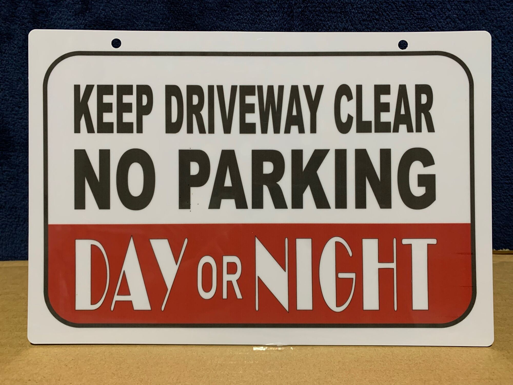 pvc-signage-keep-driveway-clear-no-parking-day-or-night-7-8x11-inches