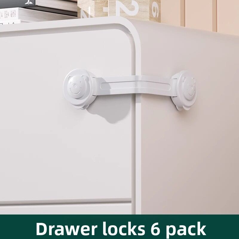 BULUTU | Child Safety Locks Anti-Squeeze Protection for Drawers Cabinet Doors Refrigerator and Windows