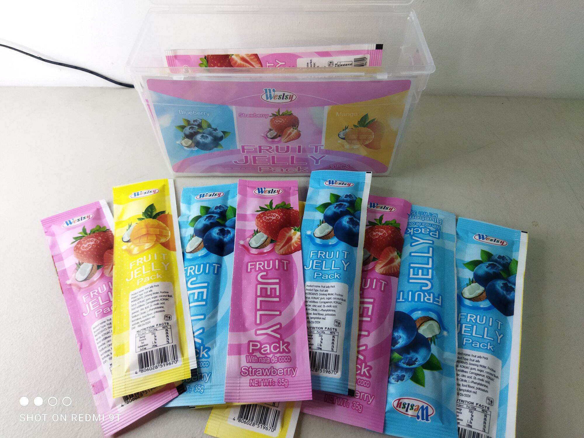 fruit jelly pack 30pcs in a tub assorted flavor Lazada PH