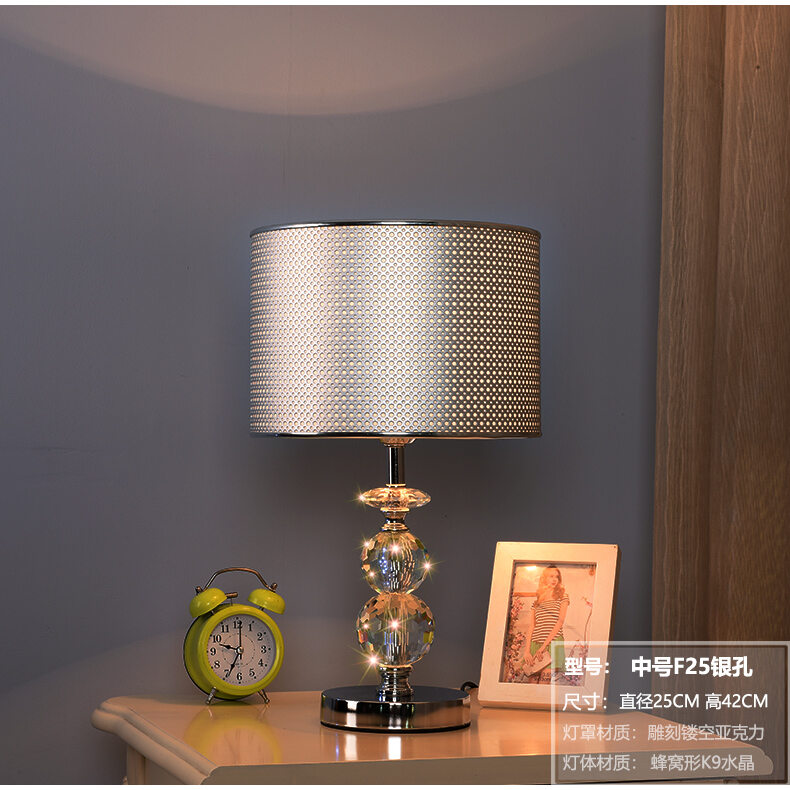 Large Living Room Table Lamp Crystal Lamp Modern Minimalist Bedside