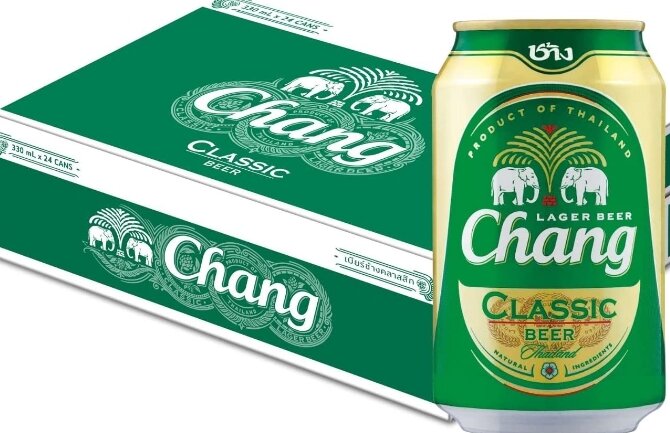 Chang Lager Beer Classic Can 330 ML x 24 pcs