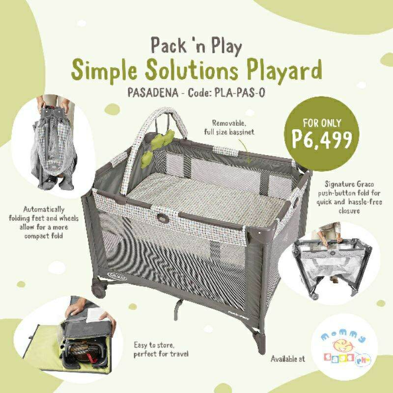 Graco pack n hot sale play pasadena collection