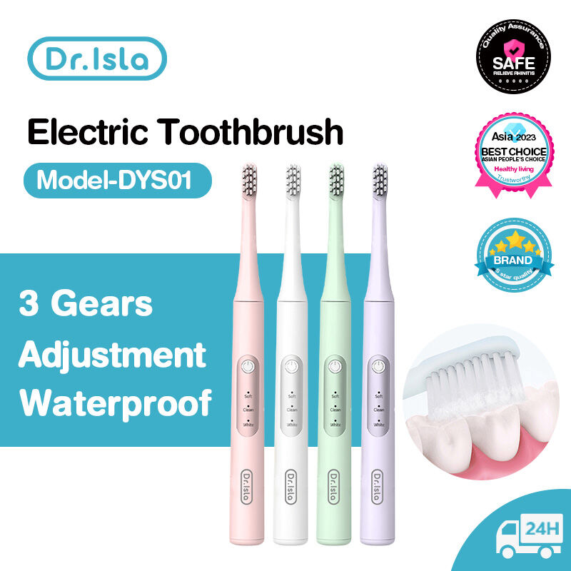 Dr.Isla DYS01 Ultrasonic Rechargeable Electric Toothbrush with 3 Modes