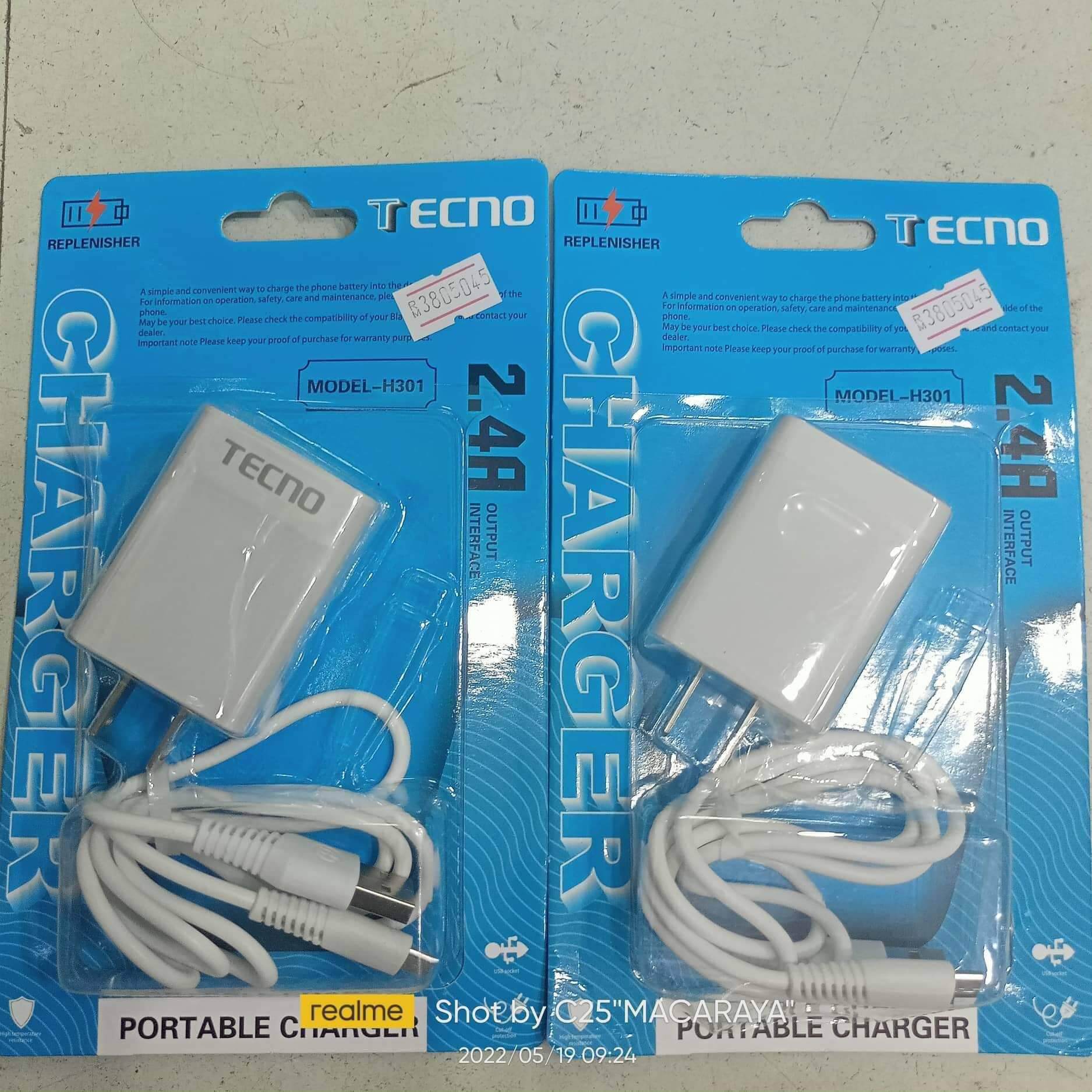 TECNO ANDROID MICRO V8 CHARGER 2.4A FAST TRAVEL CHARGING TECHNO CHARGER