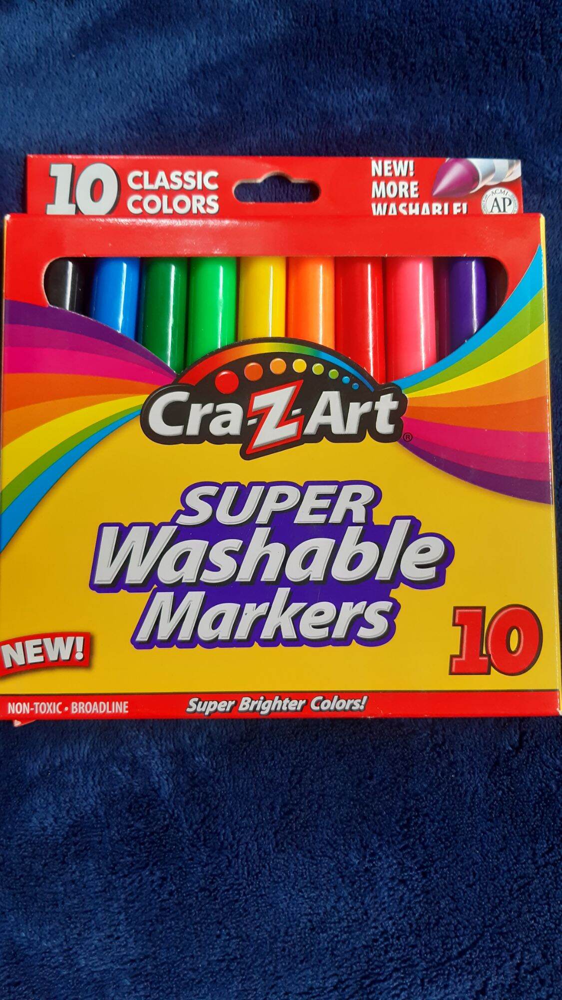 Cra-Z-Art Classic Super Washable Markers 10 in Pack More Washable