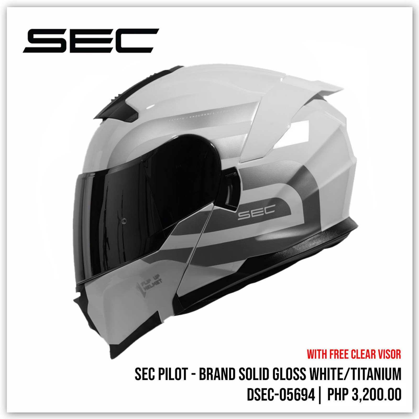 sec-pilot-modular-dual-visor-helmet-with-free-extra-clear-visor