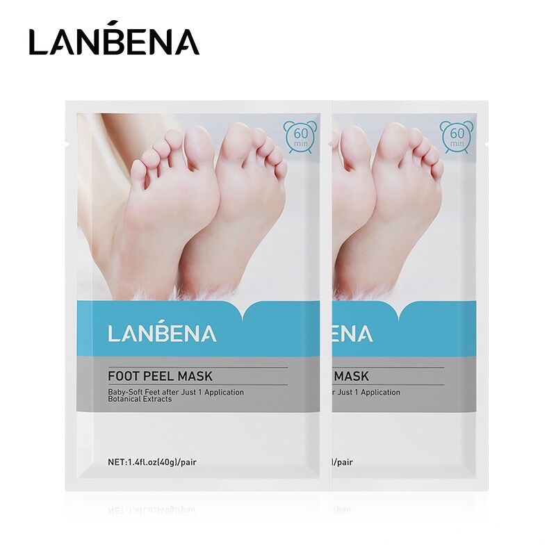 LANBENA Lavender Foot Peel Mask Remove Dead Skin Foot Mask Peeling