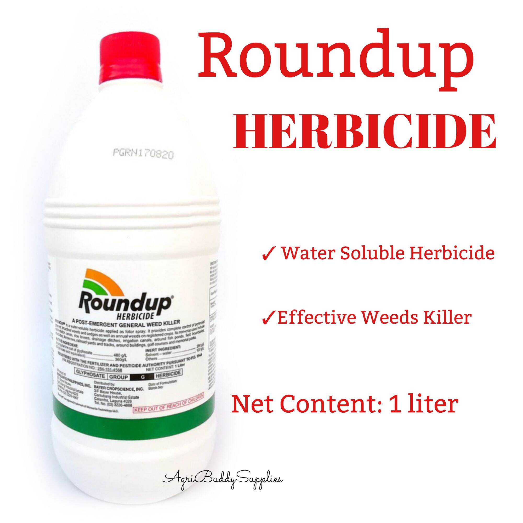 ROUNDUP GLYPHOSATE HERBICIDE Weeds Killer 1 liter Lazada PH