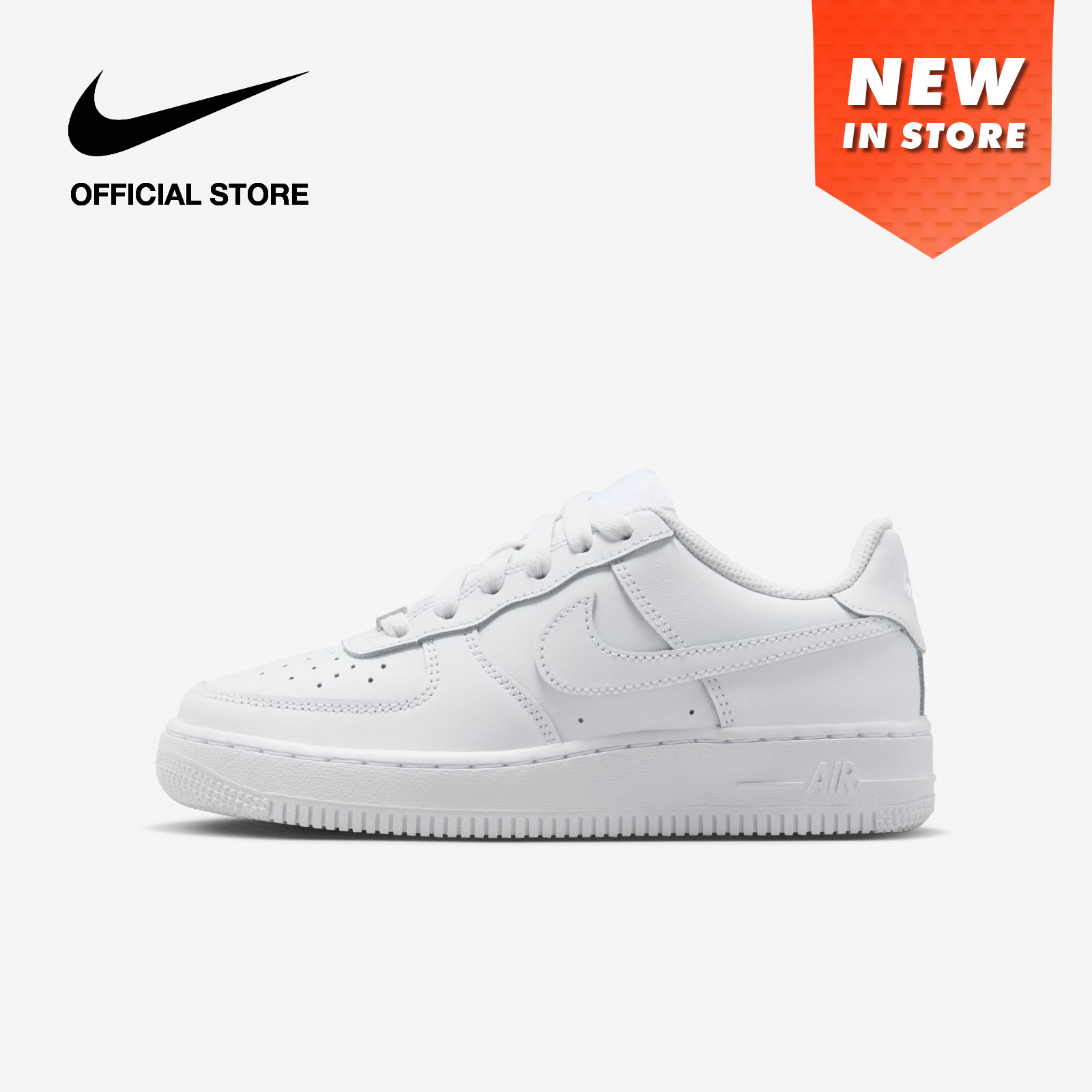Nike Kids' Air Force 1 LE Shoes in White