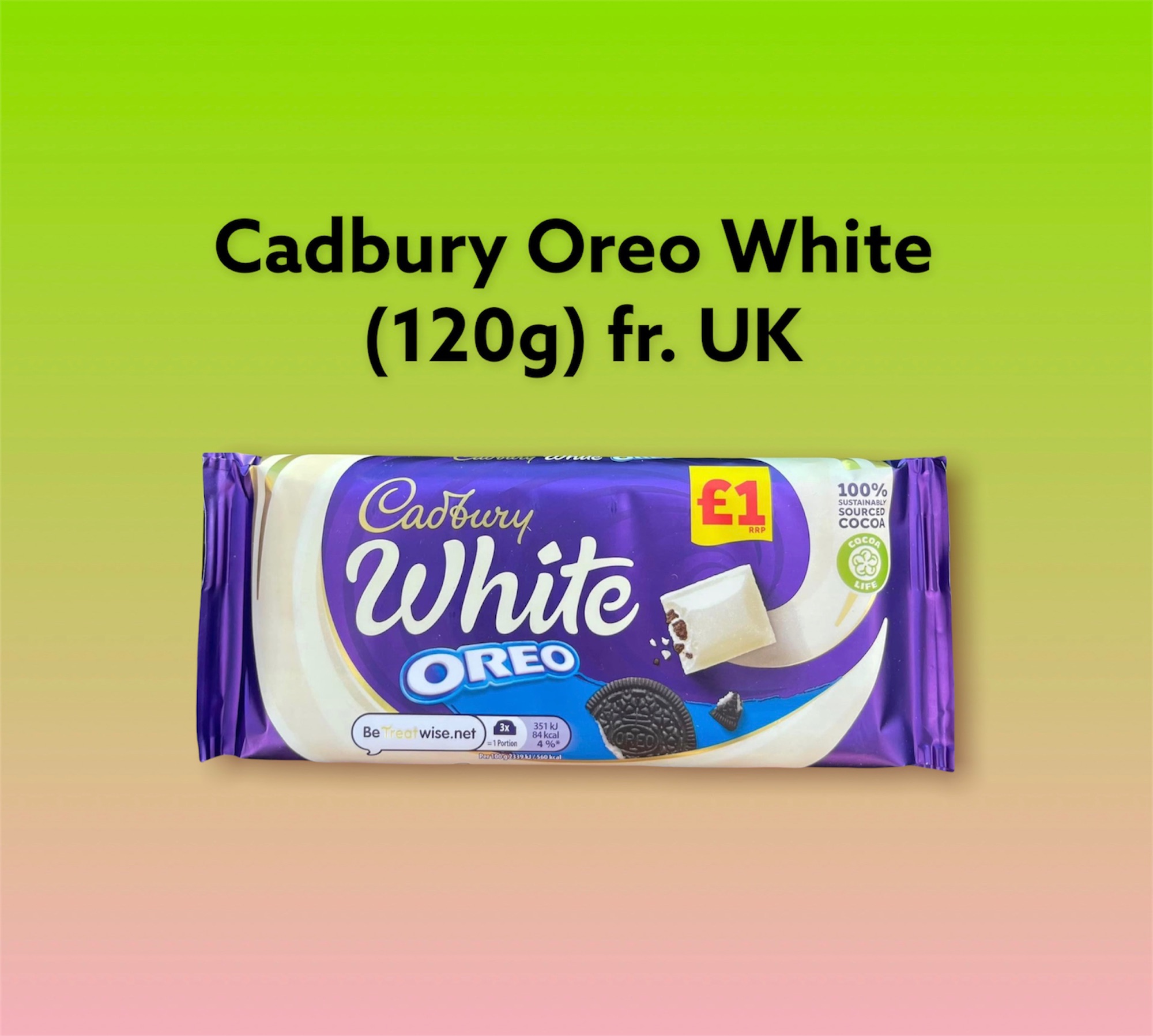 Cadbury Oreo Chocolate 120gram