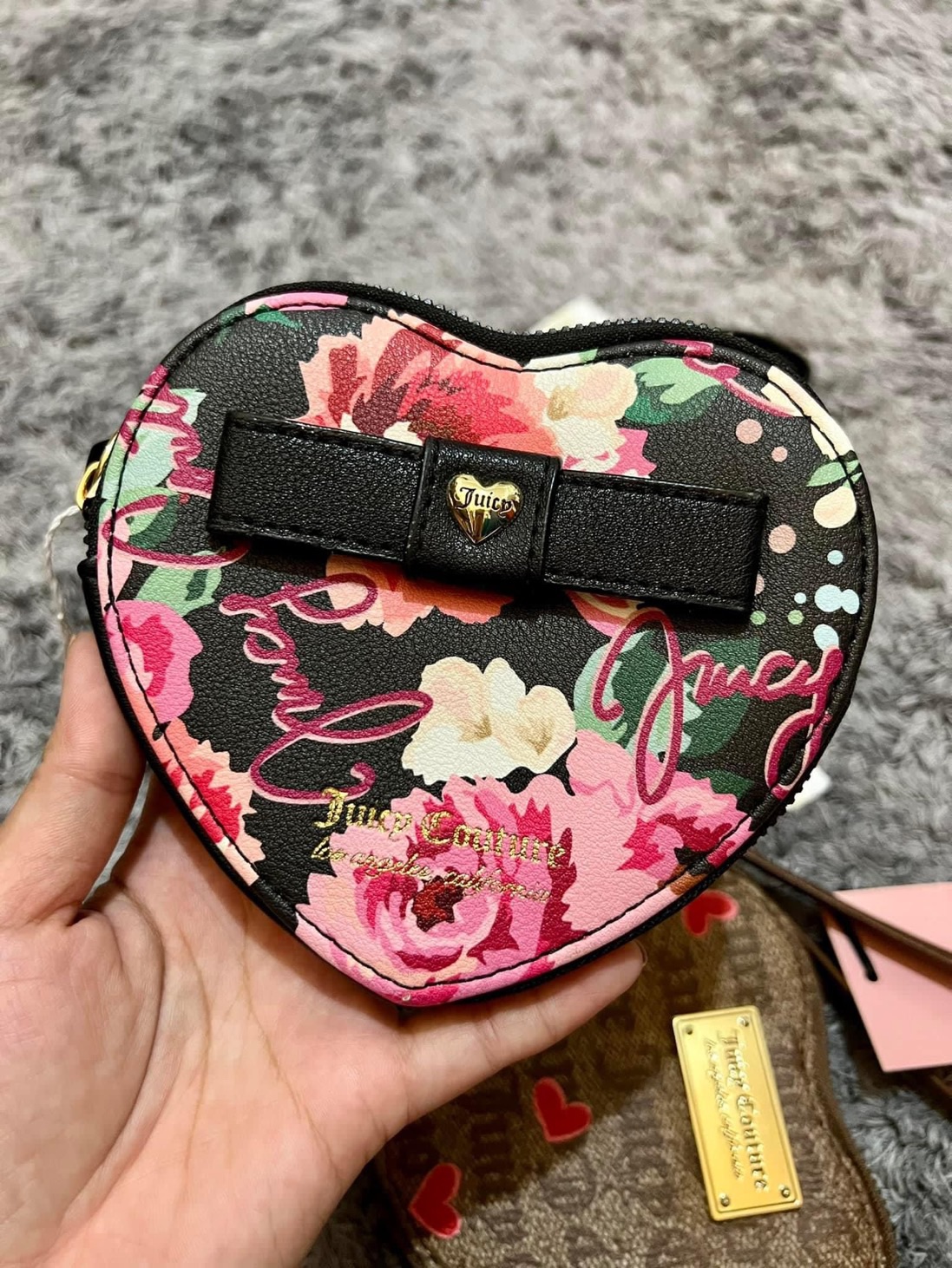 Juicy couture Womans bag set 3pc blush pink deboss backpack wallet coin  purse | Bag set, Wallet, Coin purse