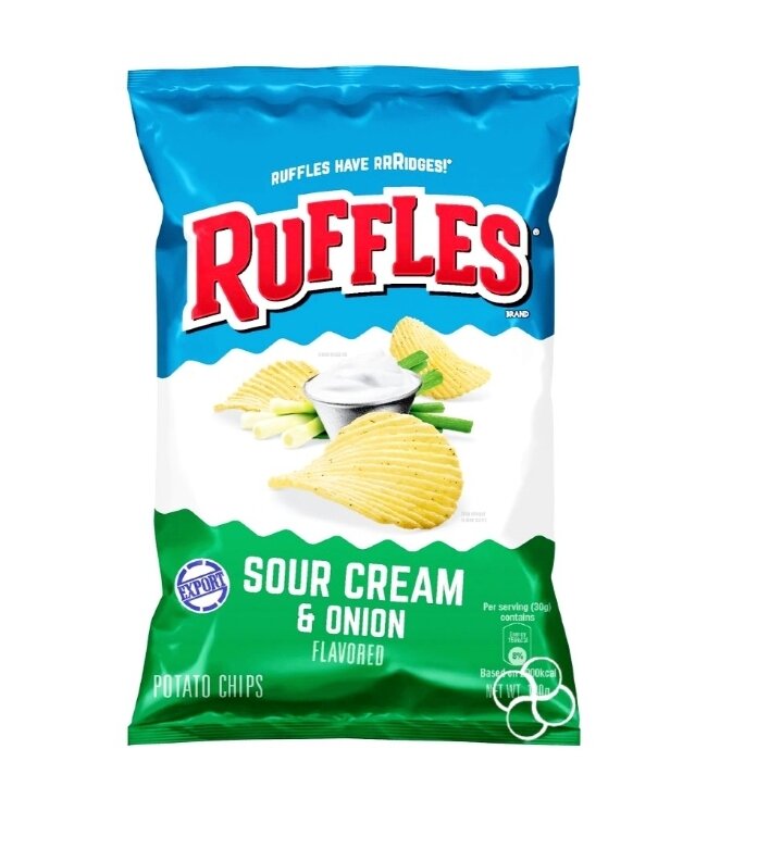 Ruffles Sour Cream Onion Chips 180g | Lazada PH