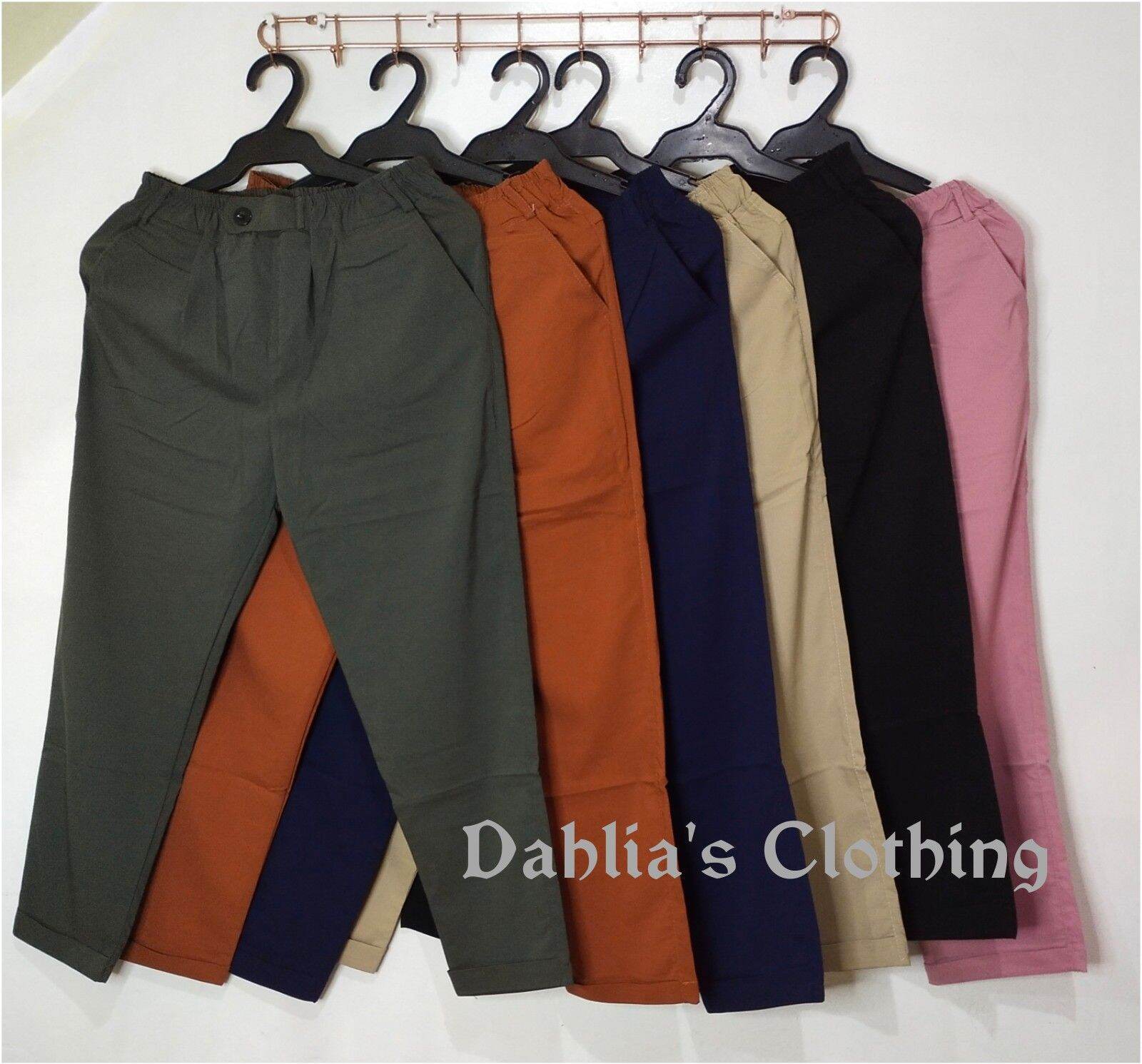 Stretchable Plain Candy Pants High Quality