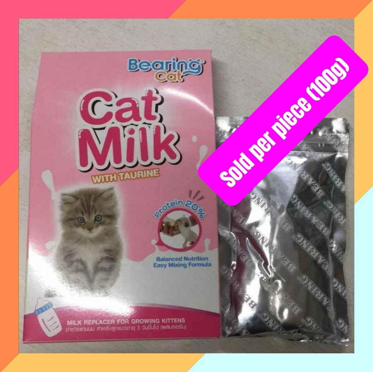 Bearing Milk Replacer Cat Milk Formula With Taurine & Dog Milk W/ Casein (Sold PER PIECE 100g or