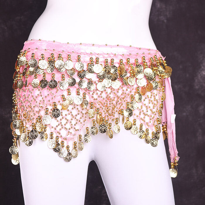 Belly Dance Chain Belt Female Beginner New Metal Sequined Hip Towel