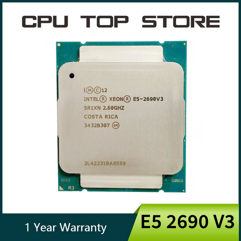 Intel Xeon E5 2690 V3 2.6Ghz 12 Core 30MB Lga 2011-3 processor SR1XN