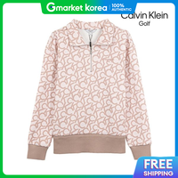 Luxgolf | Calvin Klein Golf Womens Half-Zip Long-Sleeve T-Shirt Ca2Tl240410