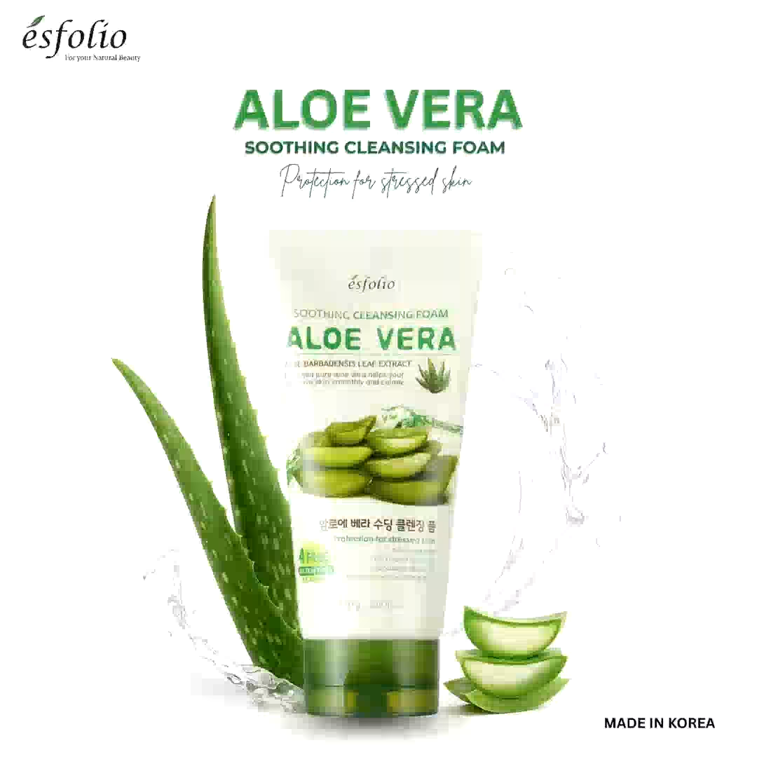 Esfolio Aloe Vera Soothing Cleansing Foam 150ml Foam Cleanser Buy Eva Foam  - Lazada | Lazada PH