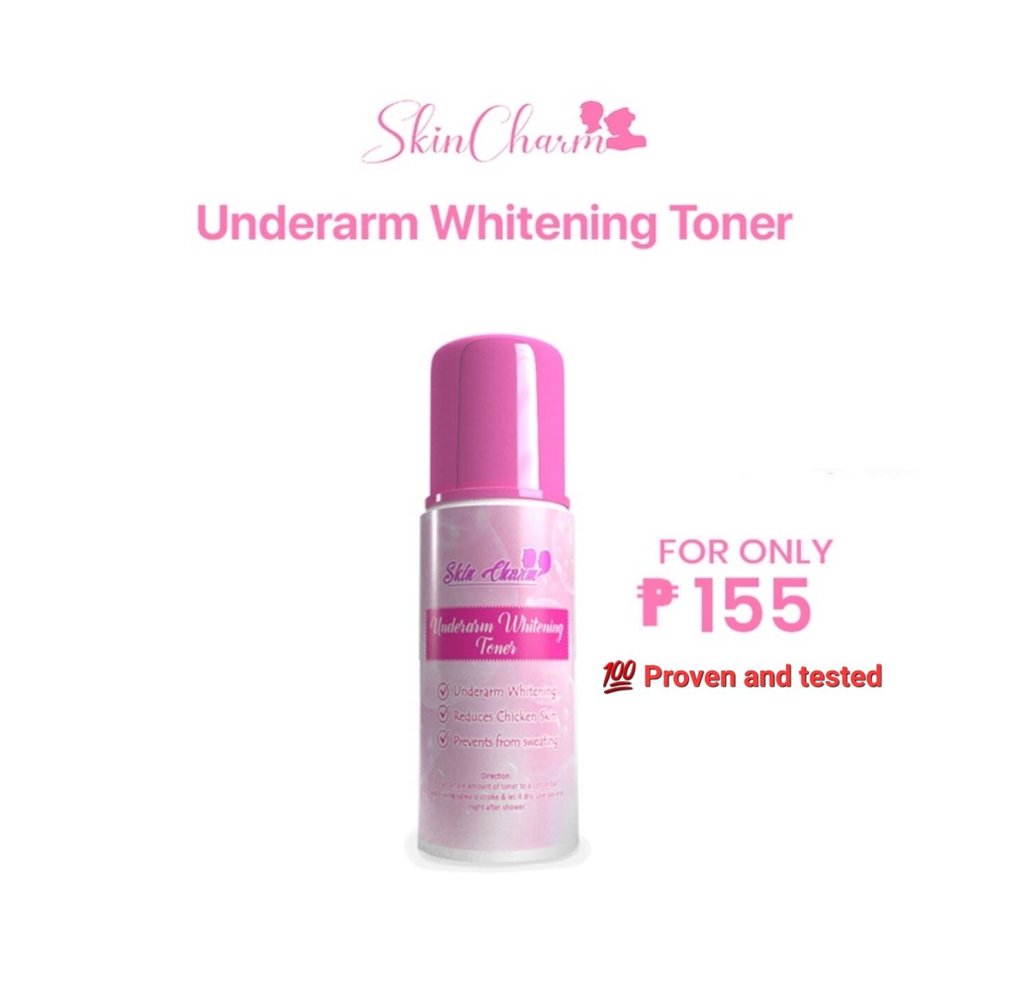 SKIN CHARM Underarm Whitening Toner