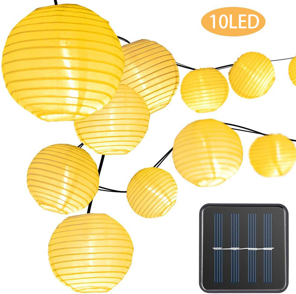 Solar Power Lantern String Lights Christmas Decorative Hanging LED Lights Christmas Lights Outdoor for Yard Garden