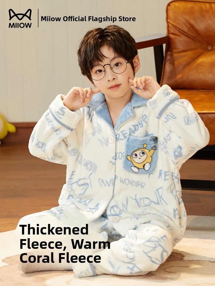 MiiOW | Children's Winter Cartoon Warm Sleepwear Presyo 1,674 Piso*Libreng Shipping