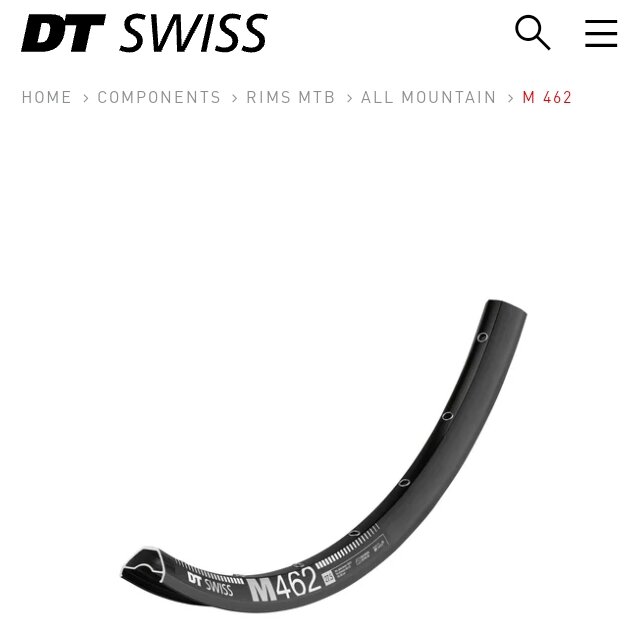 DT SWISS M462  29er- 700c Rims MTB/ Gravel