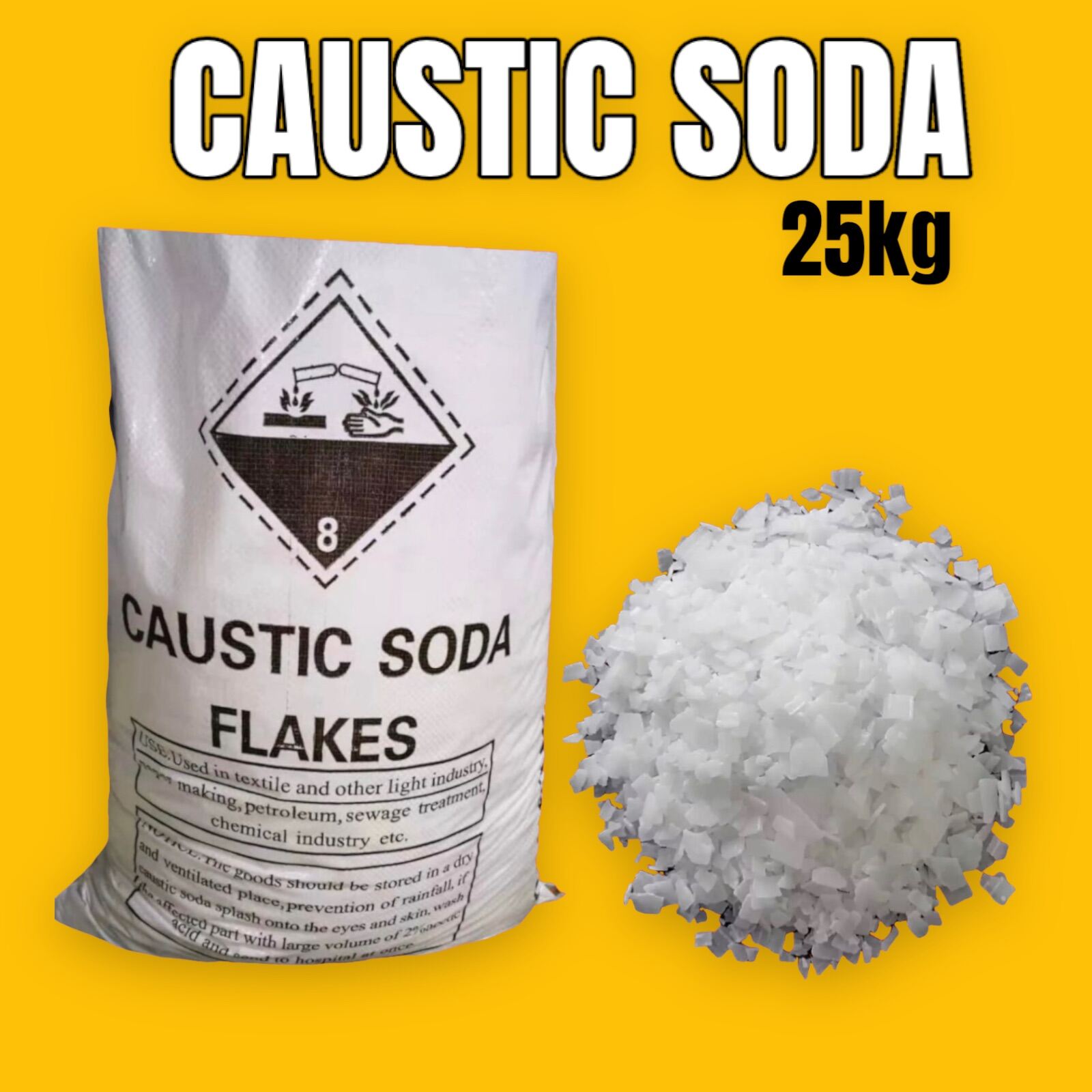 Soda / Caustic Soda Flakes 25kg Gross weight (Sold per Sack) | Lazada PH