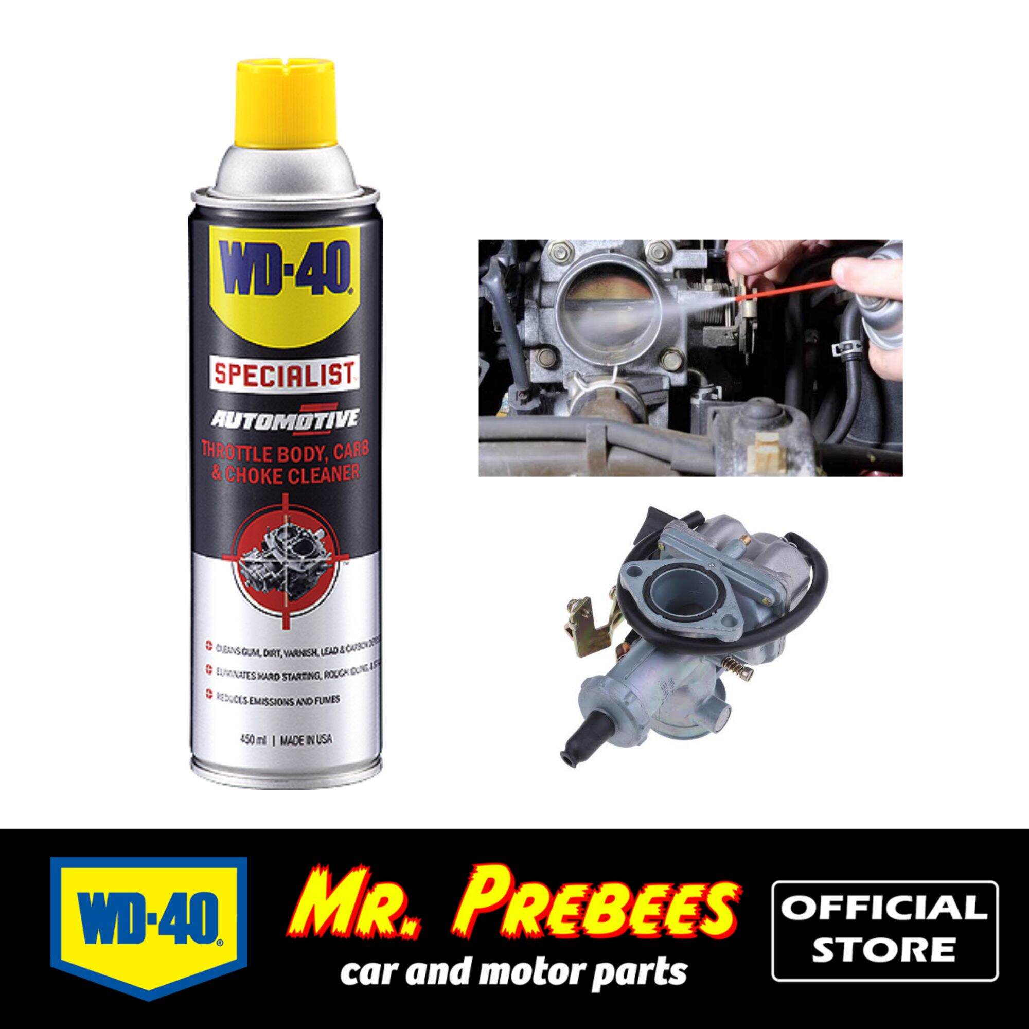WD40 Specialist Throttle Body, Carb, Choke Cleaner 450ml Lazada PH