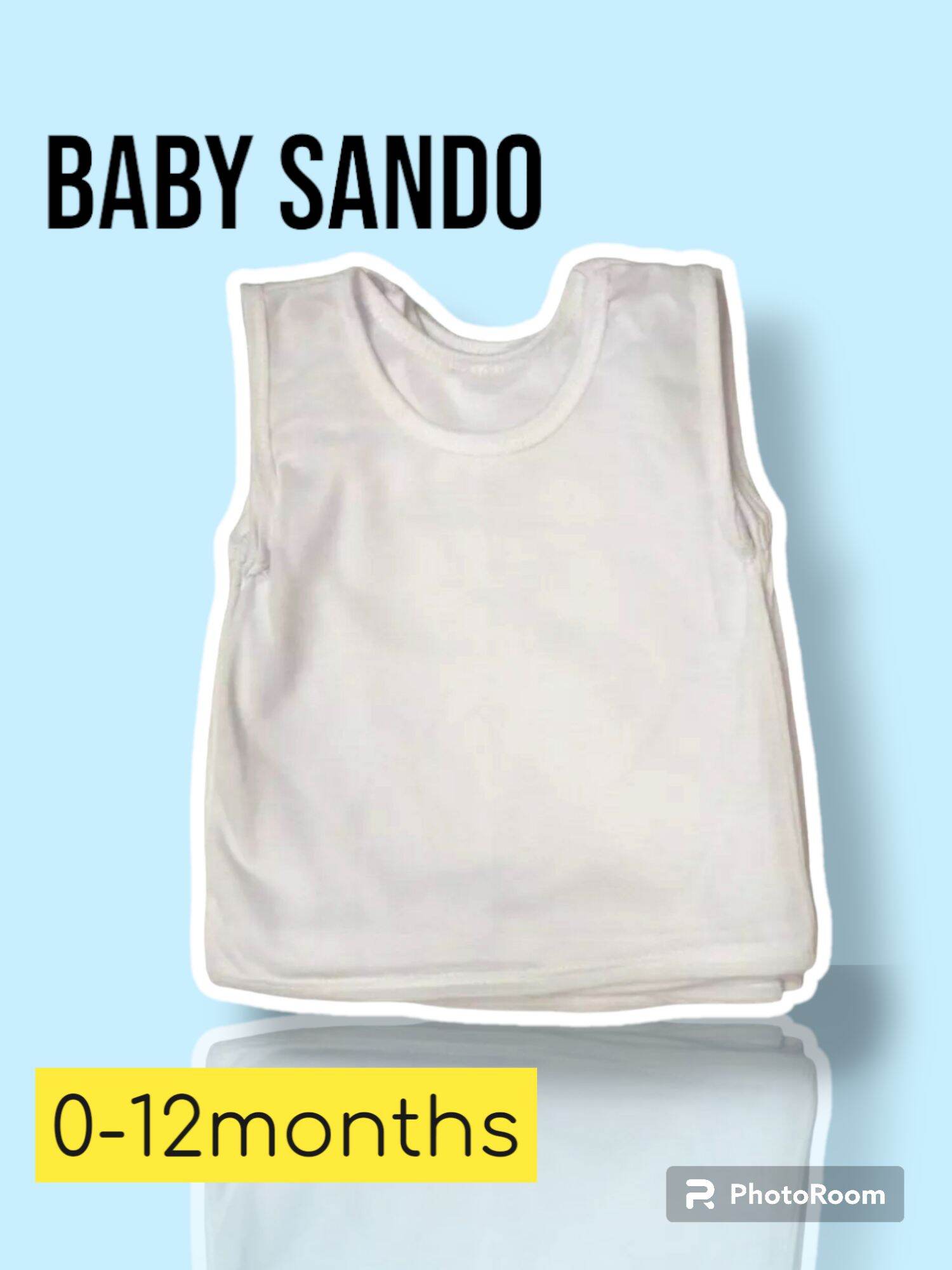 Babyhug 100% Cotton Sleeveless Sando Striped & Sea Life Print Pack of 3 - Red Blue & White main image 0