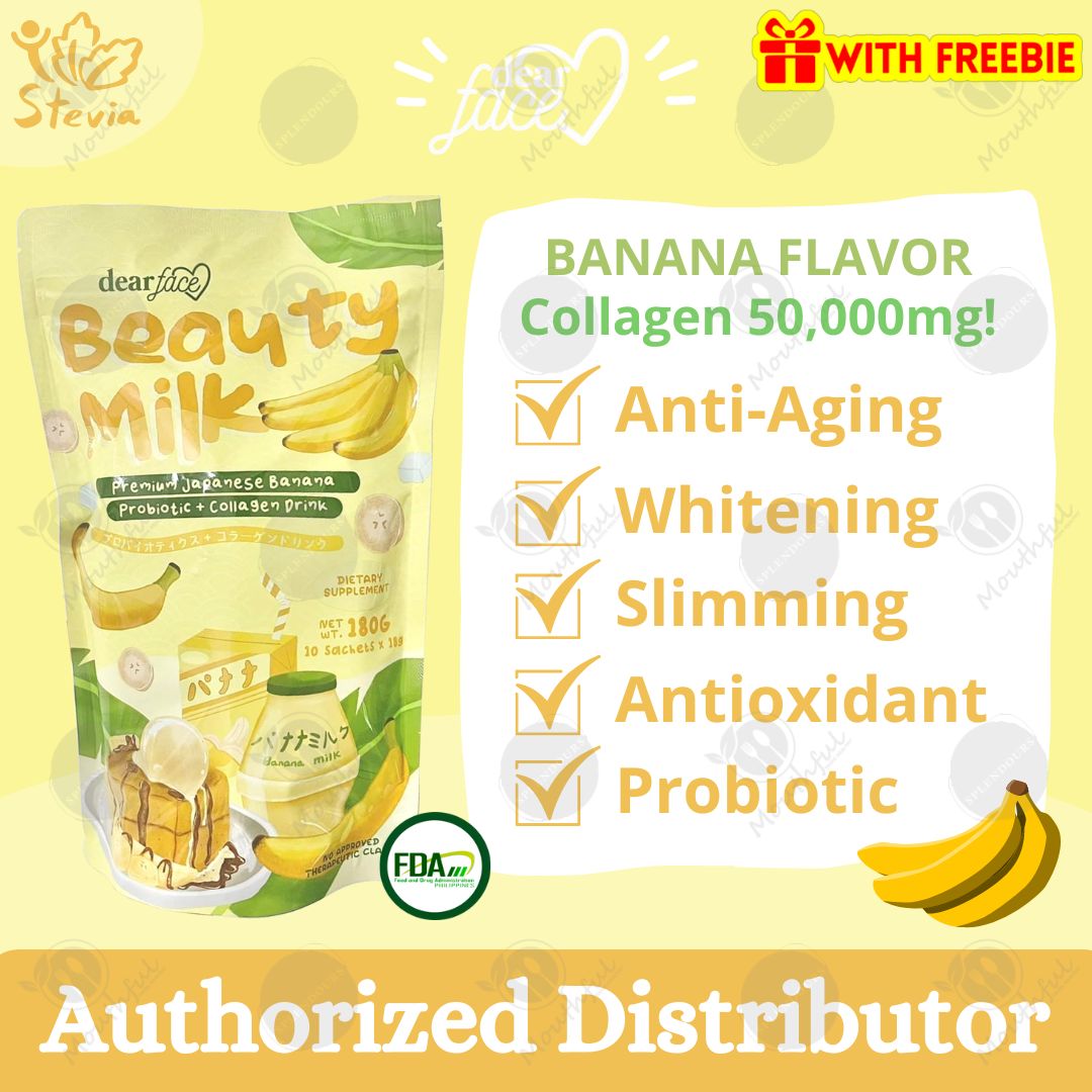Mouthful - Dear Face Beauty Milk Banana Flavor, Probiotics + Collagen (with  freebie) | Lazada PH