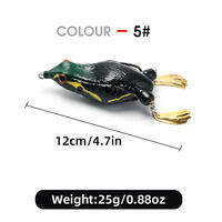 WEIHE 2nd Generation Frog Lure 1pcs 12cm 25g Artificial Bait for Snakehead Fishing
